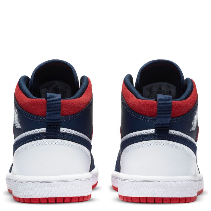 air jordan 1 mid white university red