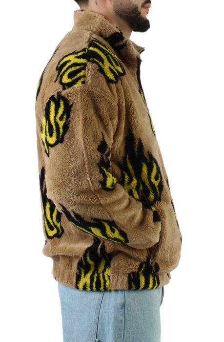 Flamin' Zip Sherpa Fleece Jacket Oatmil