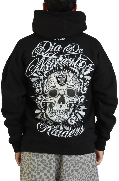 Las Vegas Raiders Dia De Muertos Hoodie  Black