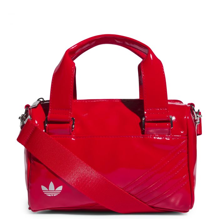 Patent Trefoil Crossbody Bag Scarlet Red
