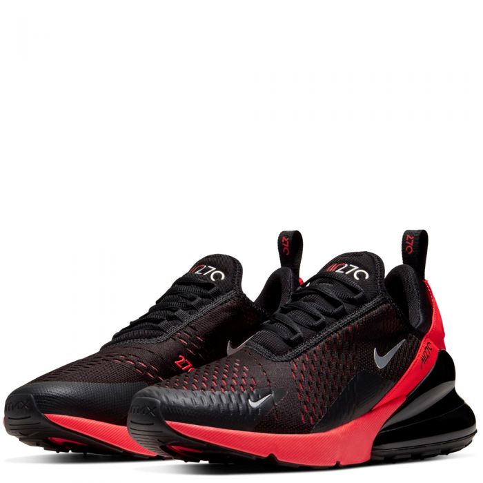 Air Max 270 Black/Metallic Silver-Bright Crimson