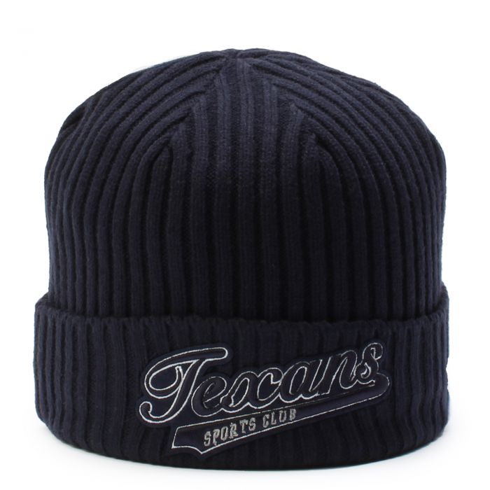 Houston Texans Script Beanie  Midnight Navy