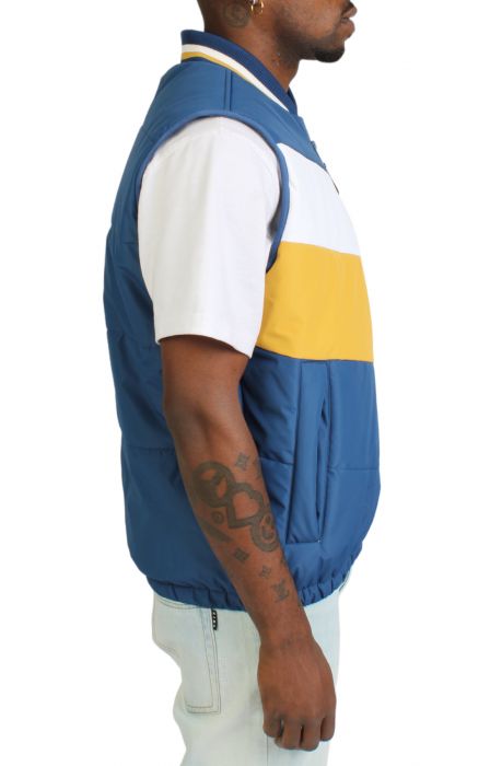 Chevron Puffer Vest  Estate Blue