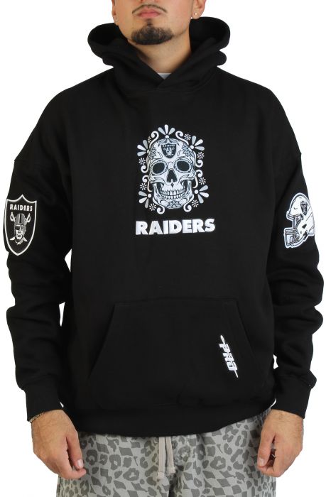 Las Vegas Raiders Dia De Muertos Hoodie  Black