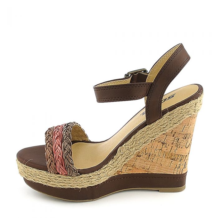 Reedy-S Wedge Sandal Brown