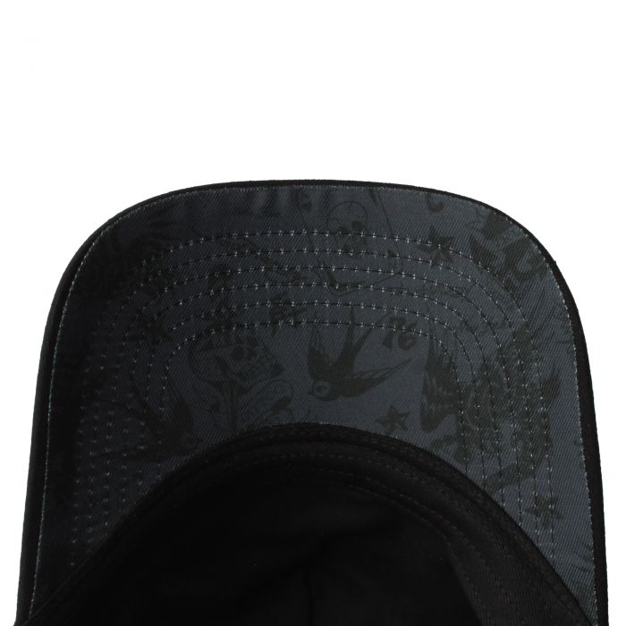 Rhinestone Panther Trucker Hat Black