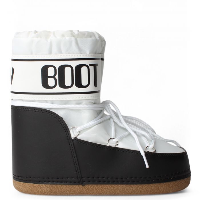 Jupiter-06 Fluffy Snow Boots White/Black