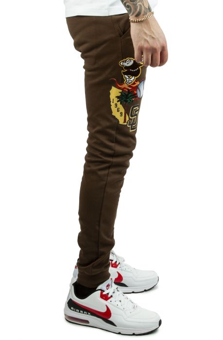 Padres Patch Joggers Brown