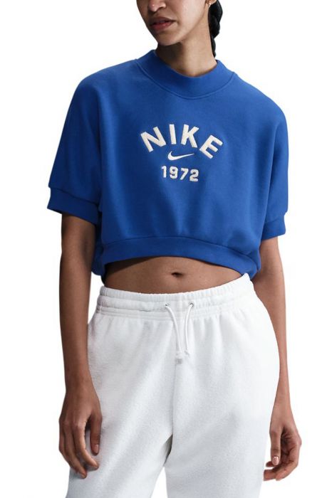 Sportswear Collection Crewneck Short Sleeve Cropped Top Game Royal/Sail