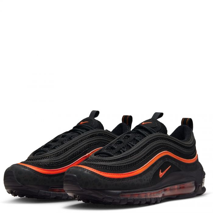 (GS) Air Max 97 Black/Black-Safety Orange