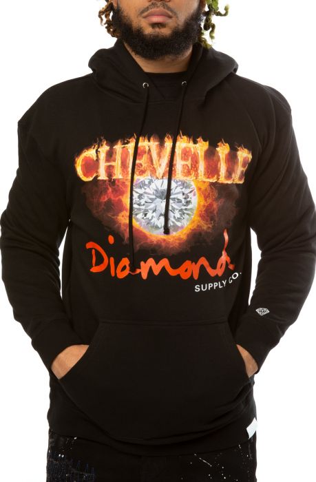 Burnout Crew Hoodie Black