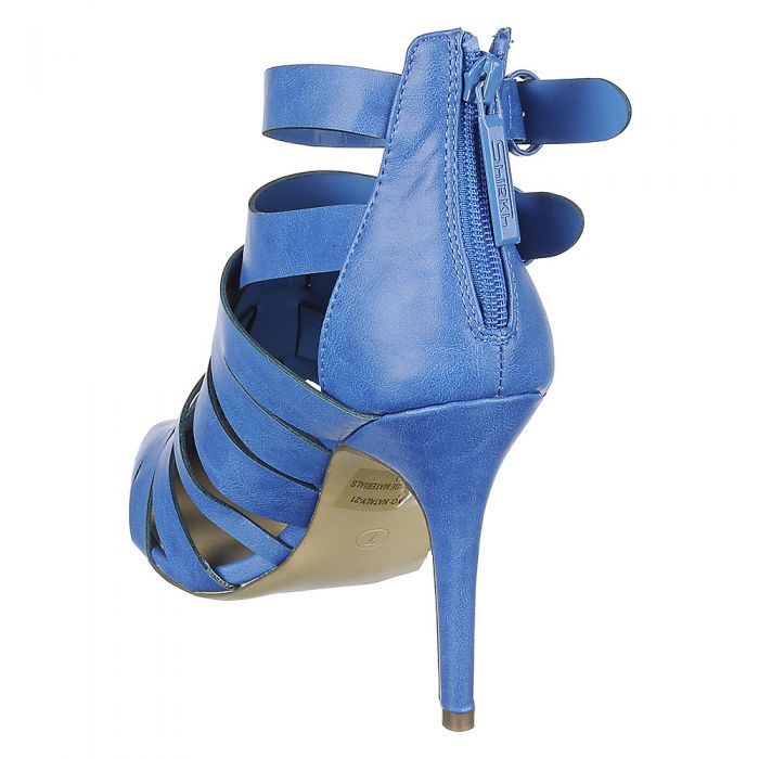 SHIEKH Women's Nataly-21S Strappy High Heel NATALY-21S/BLUE - Shiekh