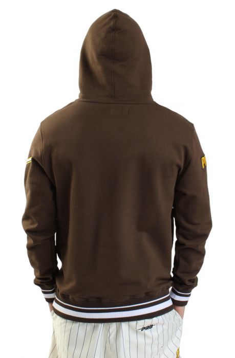 San Diego Padres Script Hoodie  Brown