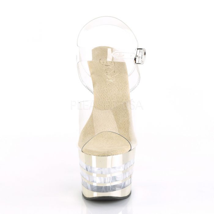 ADORE-708CHLN Clr/Gold Chrome