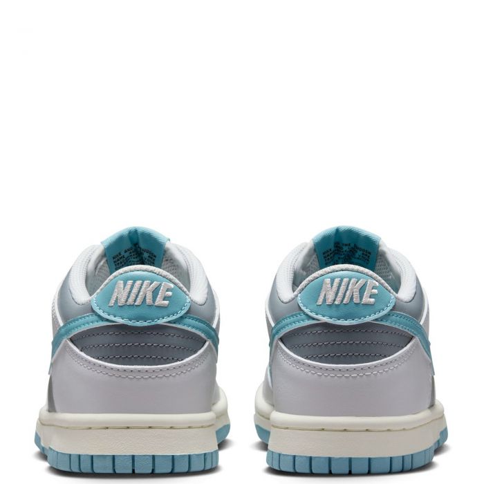 Grade-School Nike Dunk Low Photon Dust/Denim Turq-Smoke Grey-Sail