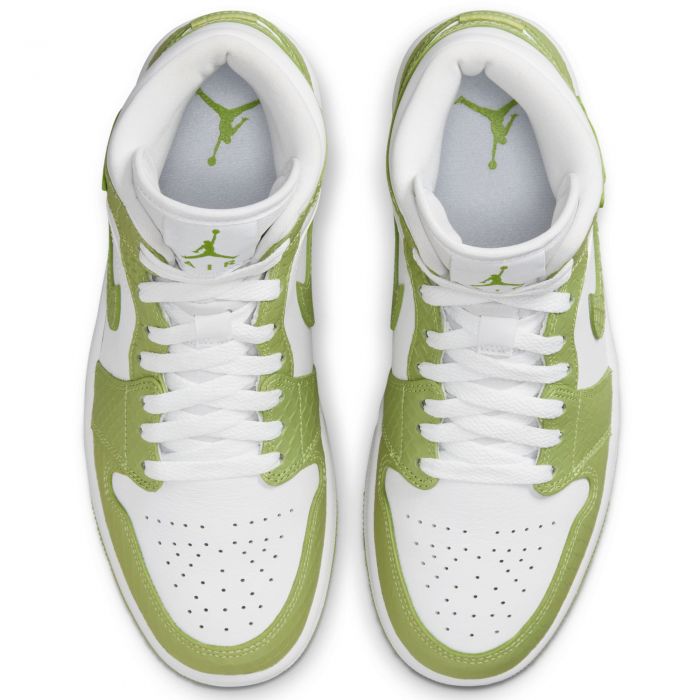Air Jordan 1 Mid SE White/Vivid Green-White