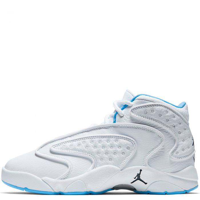 blue and white jordans for women