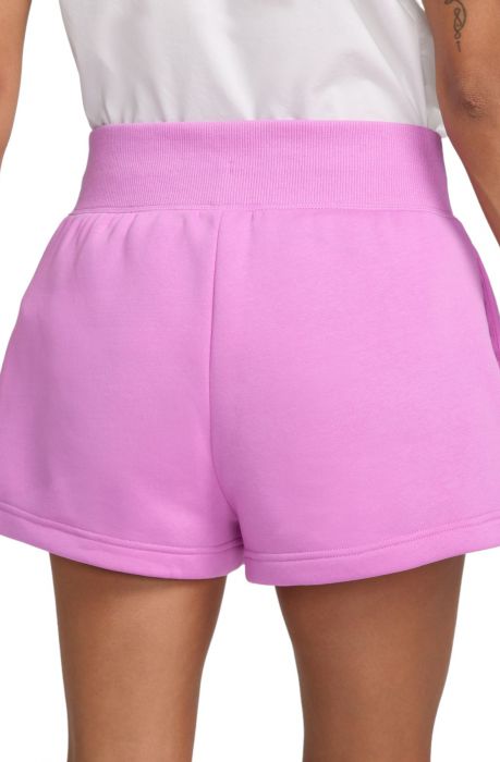 Sportswear Phoenix Fleece High-Waisted Loose Shorts Rush Fuchsia/Sail