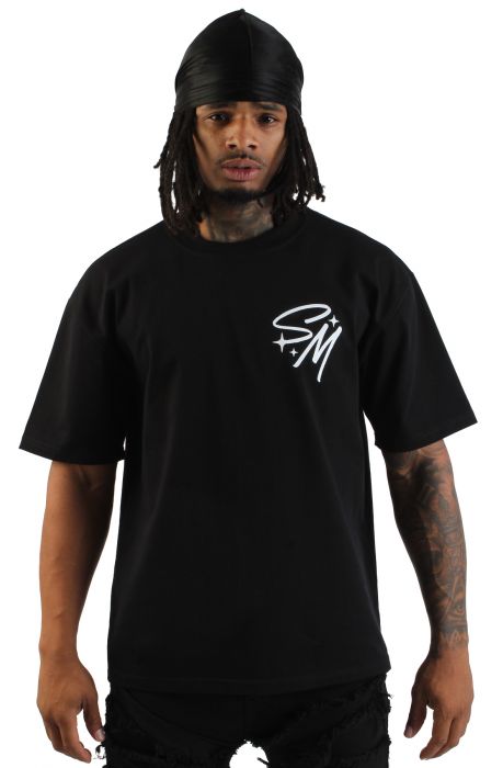 Initial Club T-Shirt  Black