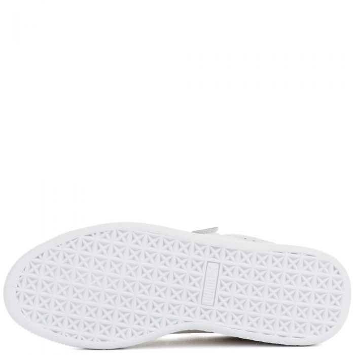 Women's Basket Strap Exoticskin White Sneaker PUMA WHITE-PUMA WHITE