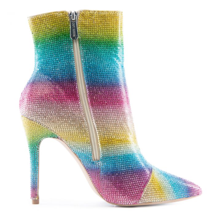 rainbow heel boots