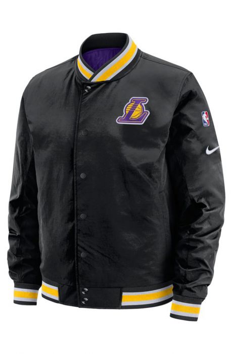 Los Angeles Lakers Courtside Reversible Jacket Black