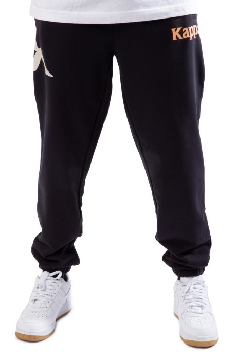 Authentic Coevorden Sweatpants Black Smoke-Orange Salmon-Grey Oyster