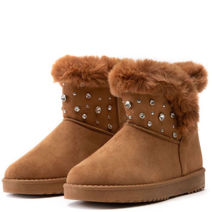 Annie-12 Fur Ankle Booties