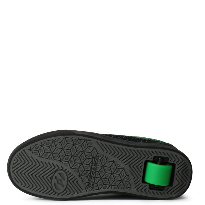 Grade School Minecraft Heelys Black/Green