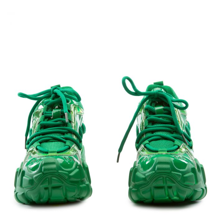 Persimmon-01 Wedge Sneakers Green