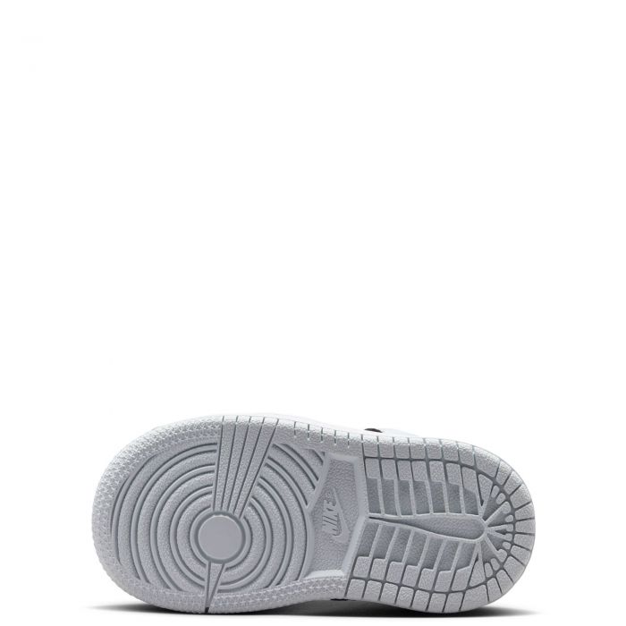 Toddler Jordan 1 Mid Black/Black-Aura-Squadron Blue