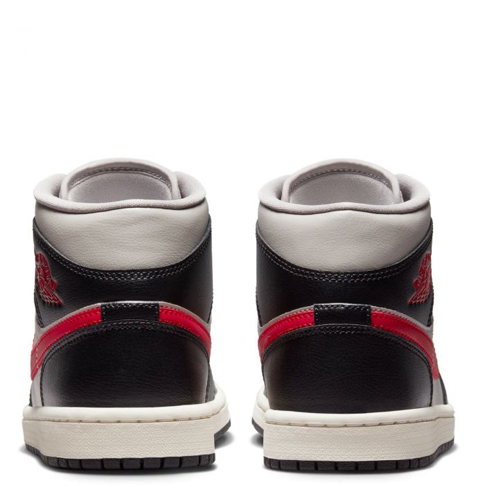 jordan 1 mid grey black red