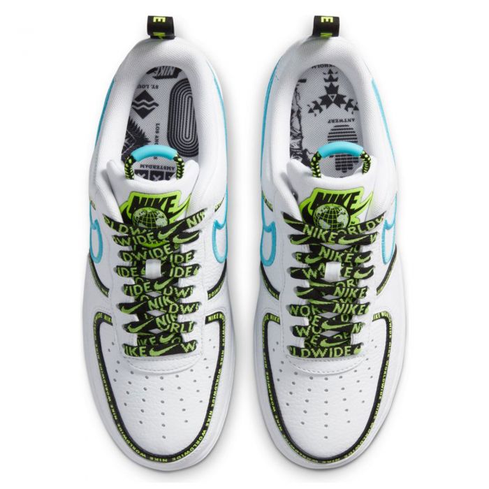 nike air force 1 07 white black blue fury