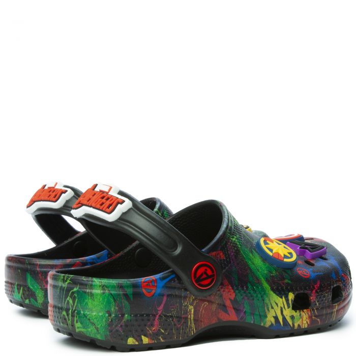 Kids Classic Marvel Avengers Clog Black