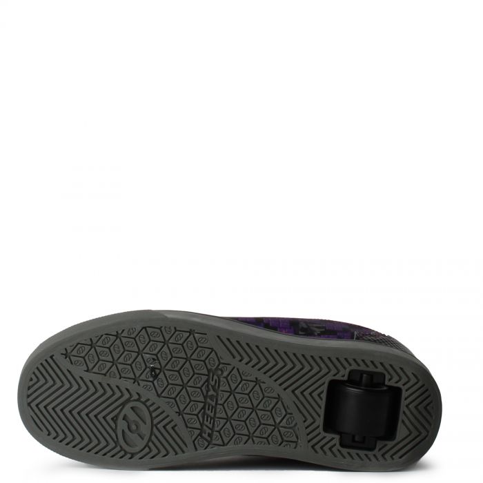 Grade School Minecraft Heelys Black/Purple
