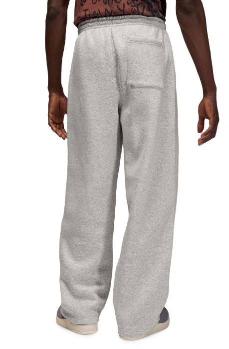 Brooklyn Fleece Oversized Open-Hem Pants Grey Heather/White