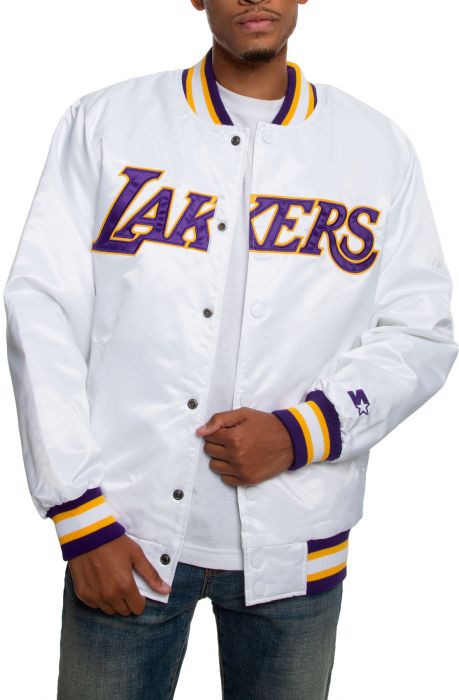 Los Angeles Lakers Jacket White/Purple/Yellow