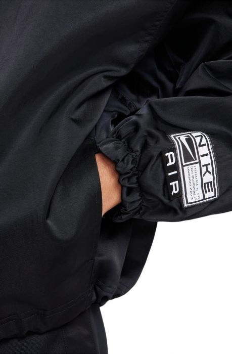 Air Oversized Woven Bomber Jacket Black/White