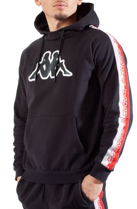 Logo Tape Dapet Hoodie Black Smoke-Grey Ashred Chily Pepper