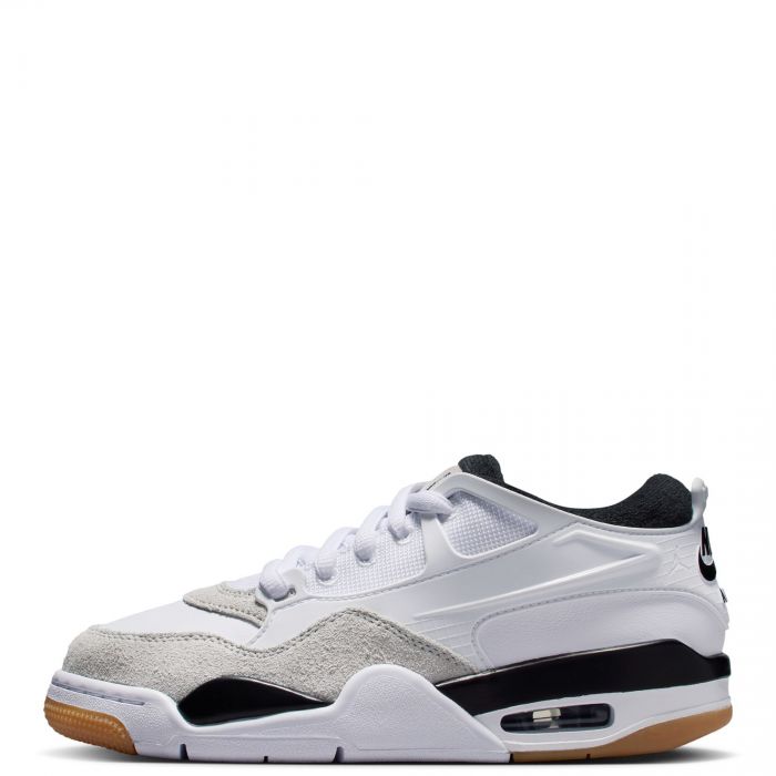 Grade-School Jordan 4 RM White/Black-Neutral Grey-Gum Med Brown