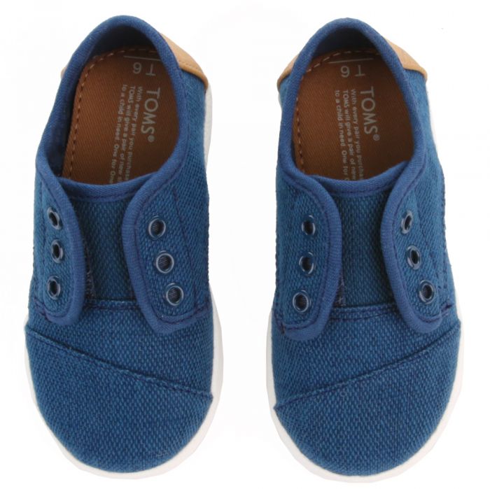 TOMS Toms for Toddlers Deep Ocean Burlap Paseo Sneaker 10009776 Shiekh