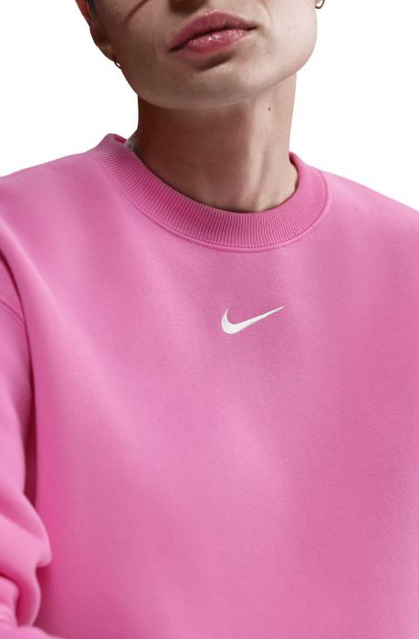 Sportswear Phoenix Fleece Oversized Crew-Neck Sweatshirt Playful Pink/Sail