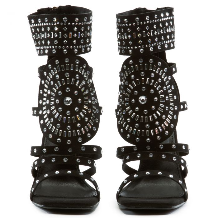 Leona-01 Black Dress High Heel Black