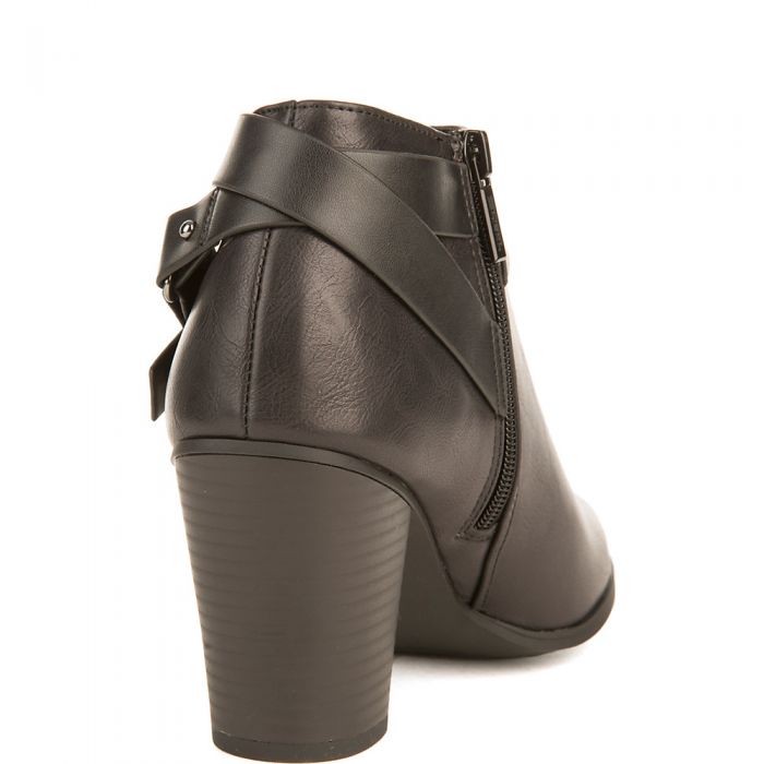 Urban-H Low Heel Ankle Boot Black