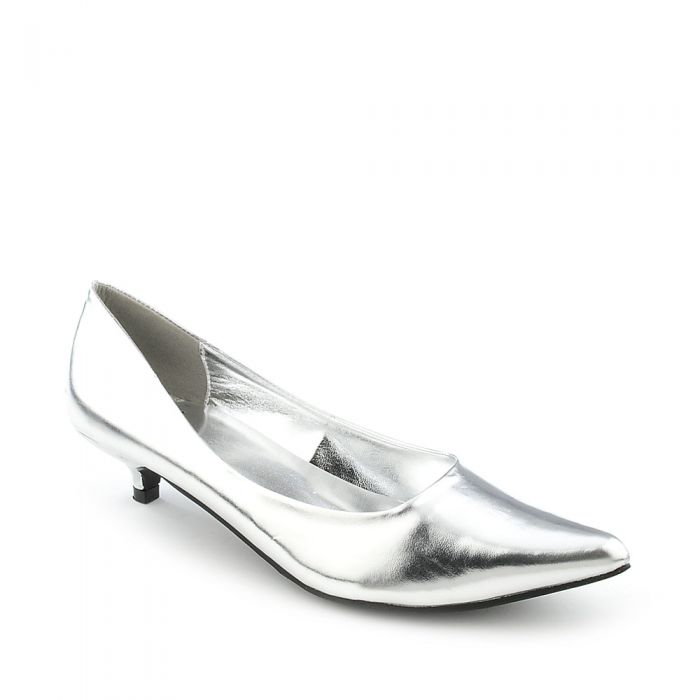 Women's Quisa-01 Low Heel Dress Shoe Silver