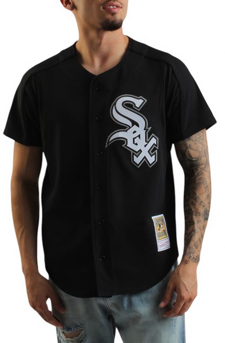  Frank Thomas Black Chicago White Sox 2005 Authentic Batting Practice Jersey Black