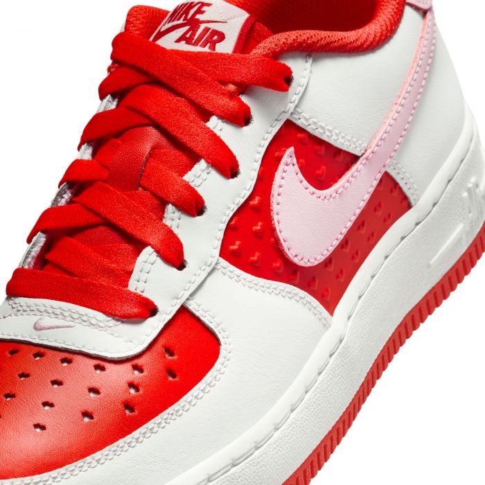 GS Valentine's Day Air Force 1 Summit White/Pink Foam-Lt Crimson