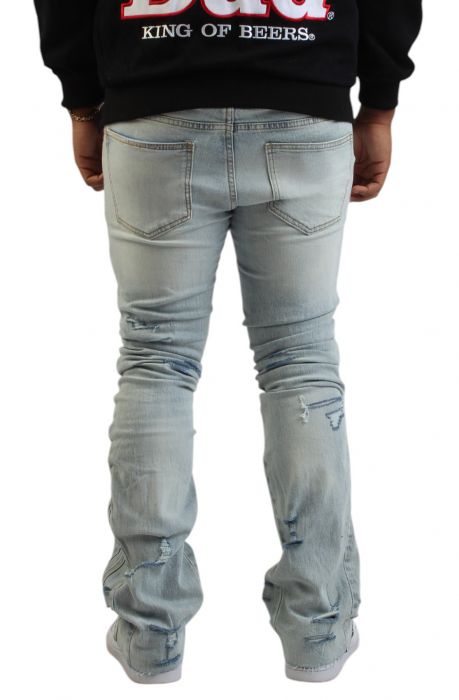 Crysp Denim Distressed Skinny Jeans LIGHT DISTRESS