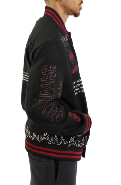 Crew Love Varsity Jacket Black