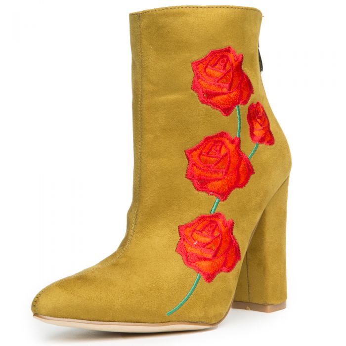 Cape Robbin Beautiful-9 Women's Olive Booties Olive